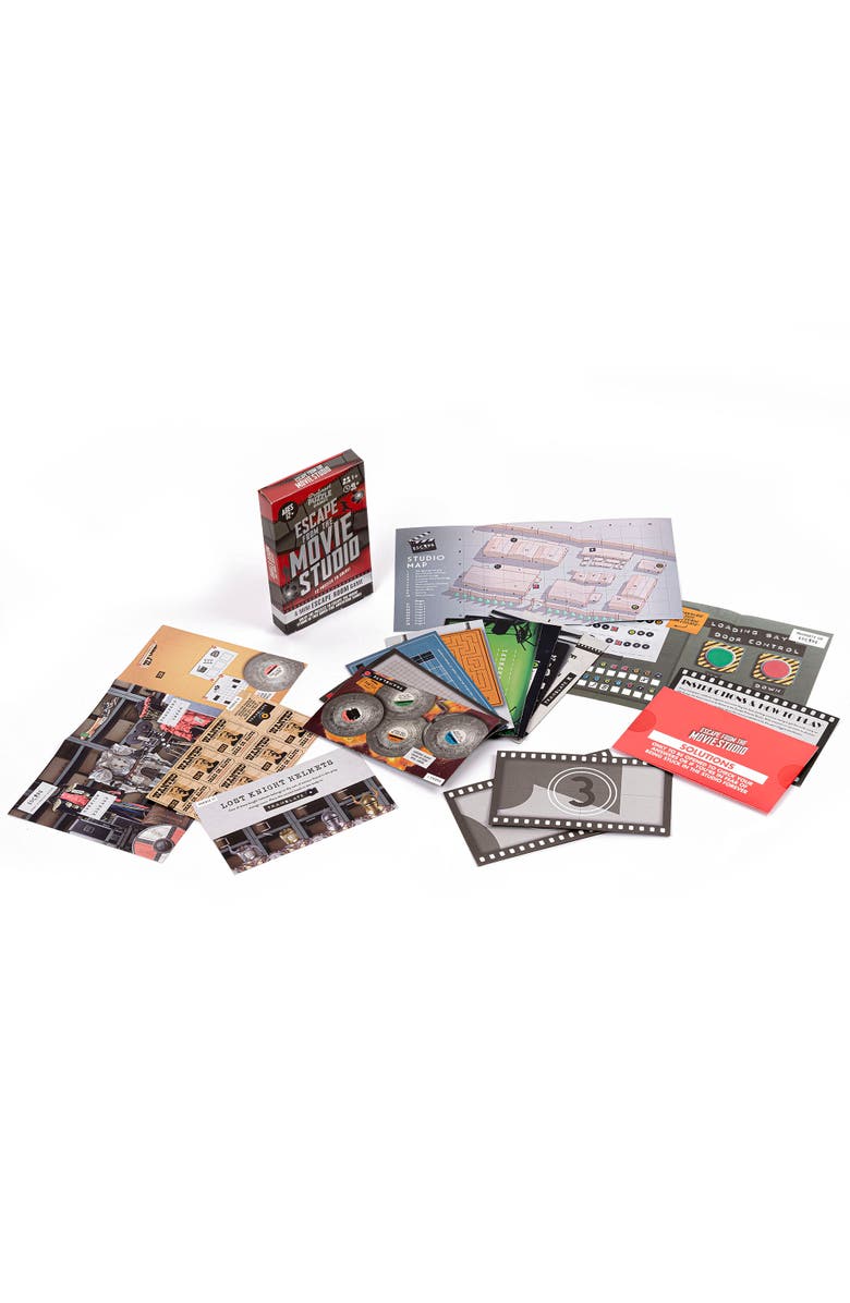 Professor Puzzle Escape From The Movie Studio, 12 Puzzles, Alternate, color,