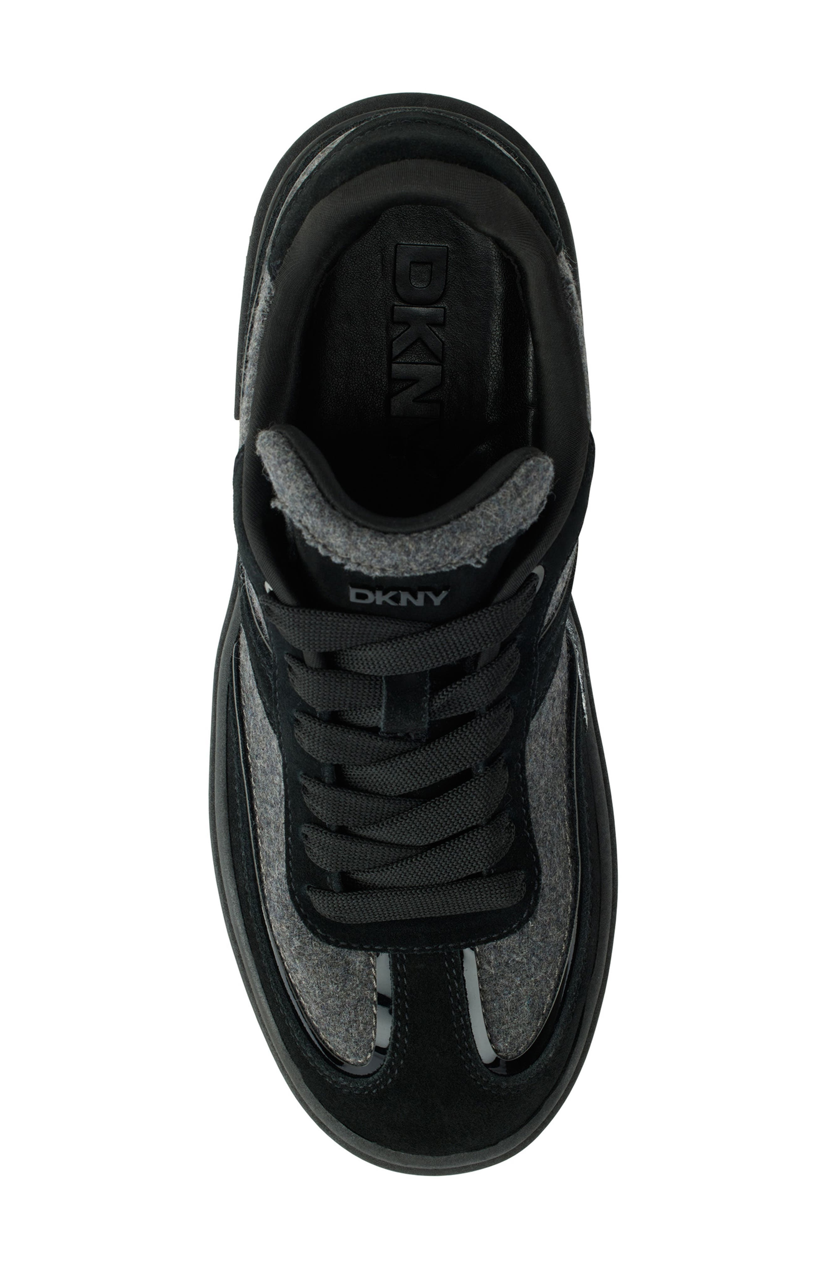DKNY Bethan Platform Sneaker, Alternate, color, Black/ Grey