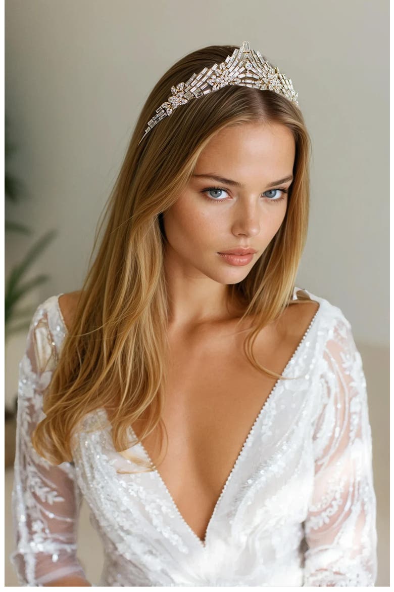Crystal Tiara, Alternate, color, GOLD