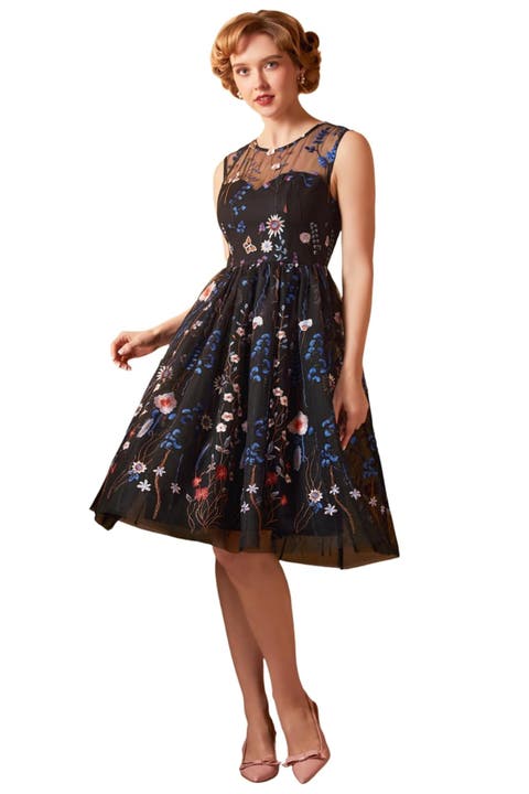 Mystique Mirage Fit & Flare Party Dress