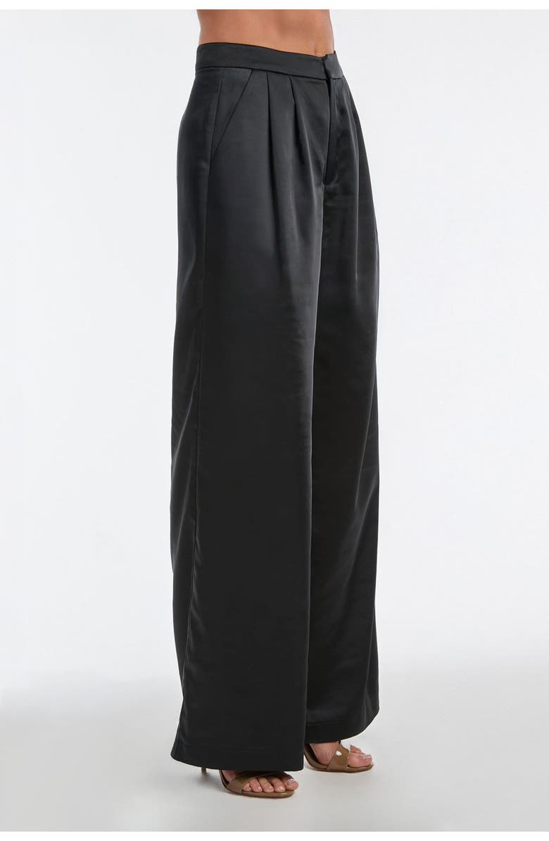 The Noli Shop Valentina Satin Pant, Alternate, color, Black