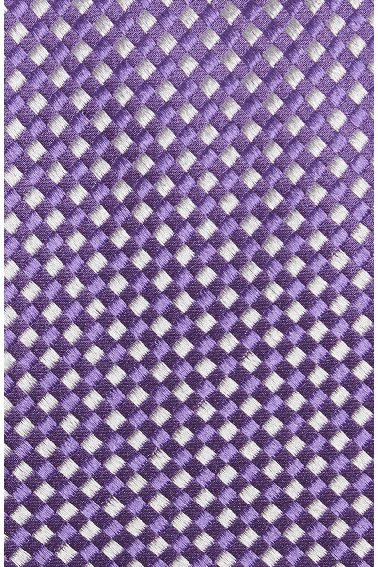 Check Silk Tie, Alternate, color, PERIWINKLE