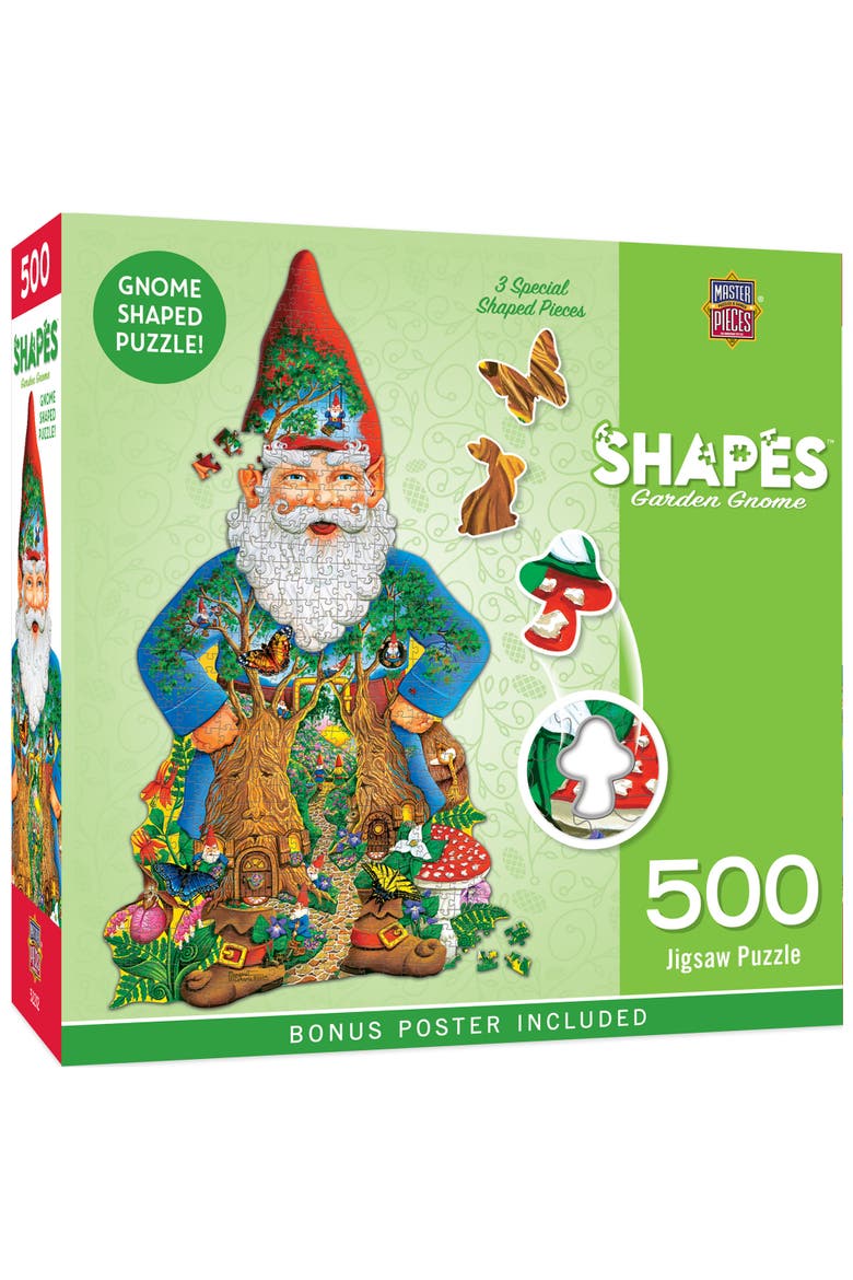 Garden Gnome 500 Piece Shaped Puzzle, Main, color, Multicolor