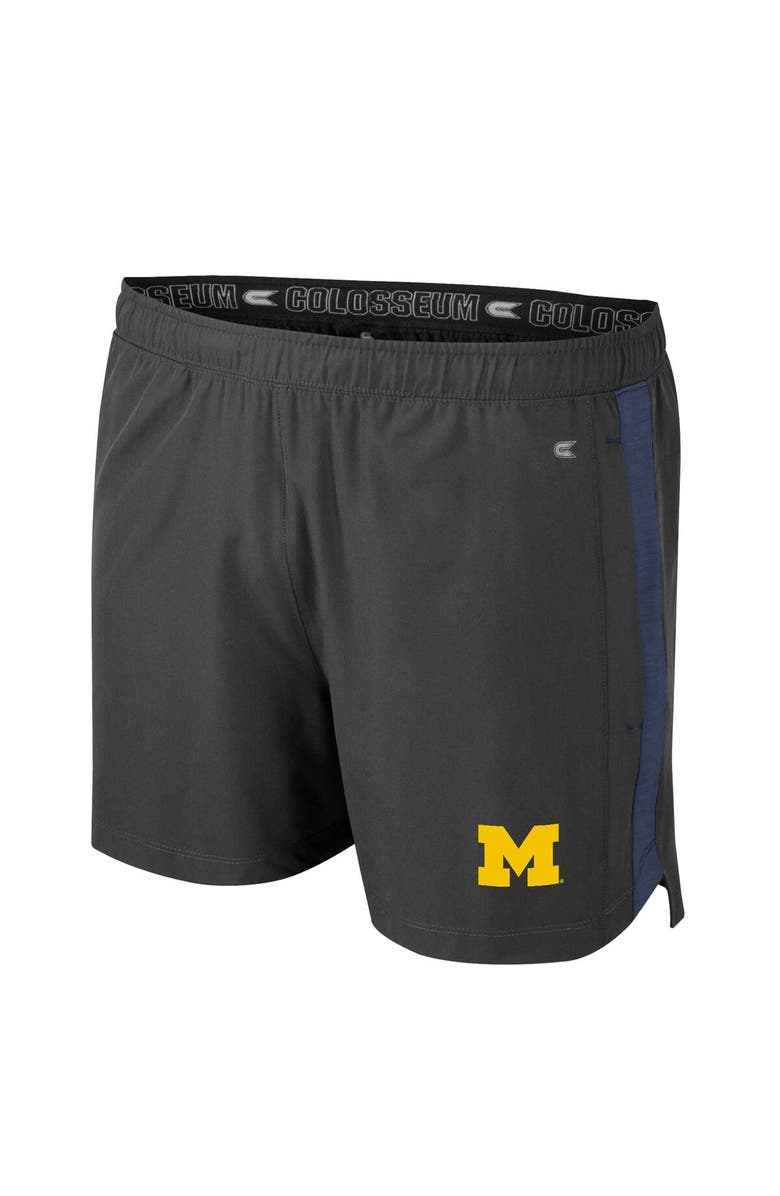 COLOSSEUM Men's Colosseum Charcoal Michigan Wolverines Langmore Shorts, Alternate, color, 
