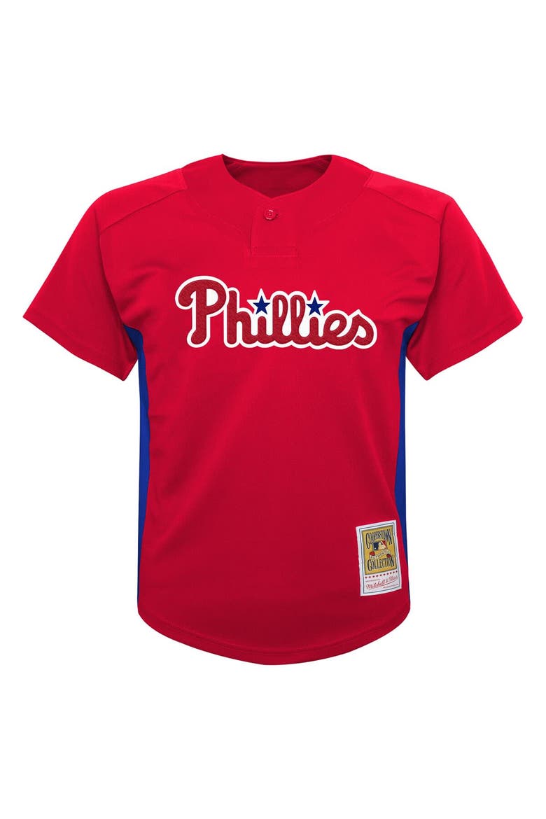 Preschool Mitchell & Ness Roy Halladay Red Philadelphia Phillies Cooperstown Collection Mesh Batting Practice Jersey, Alternate, color, Red