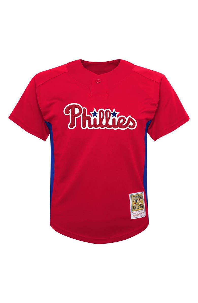 Mitchell & Ness Preschool Mitchell & Ness Roy Halladay Red Philadelphia Phillies Cooperstown Collection Mesh Batting Practice Jersey, Alternate, color, Red