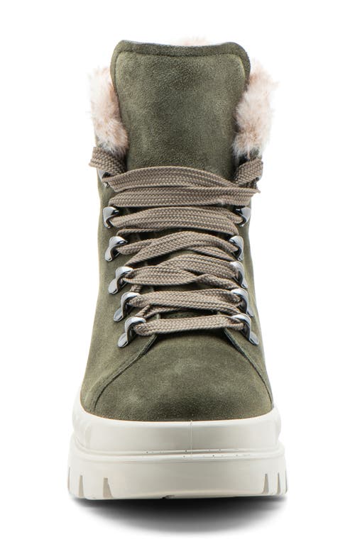 Ara Montana Gore-tex® Waterproof Faux Fur Lined Boot In Green