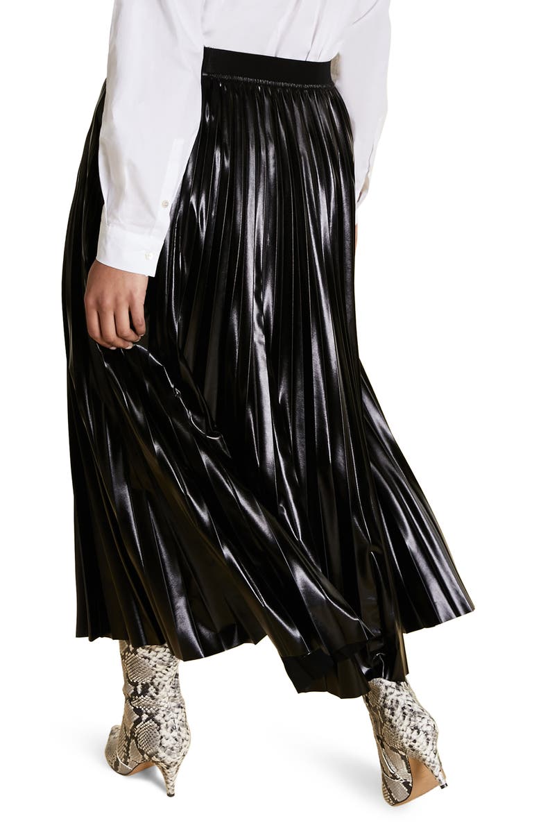 Marina Rinaldi Occulto Pleated Skirt, Alternate, color, 