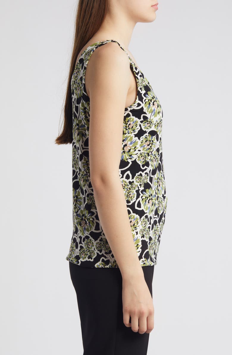 Anne Klein Reversible Print Scoop Neck Tank, Alternate, color, 