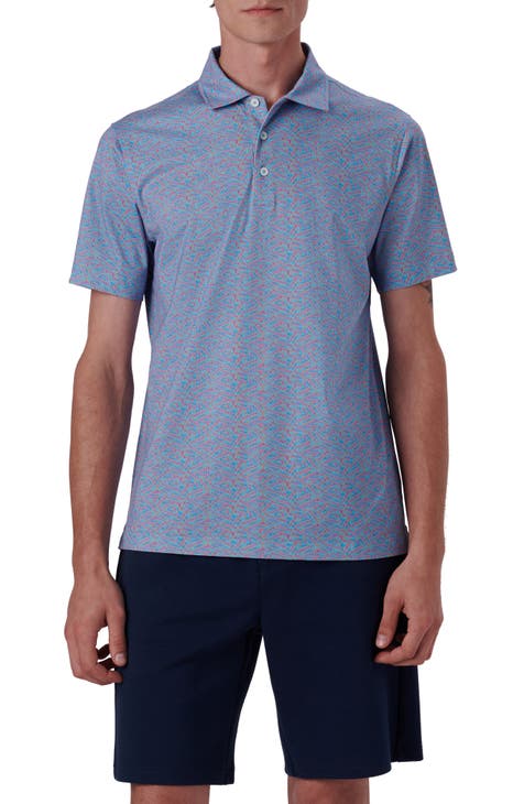 OoohCotton® Abstract Print Polo