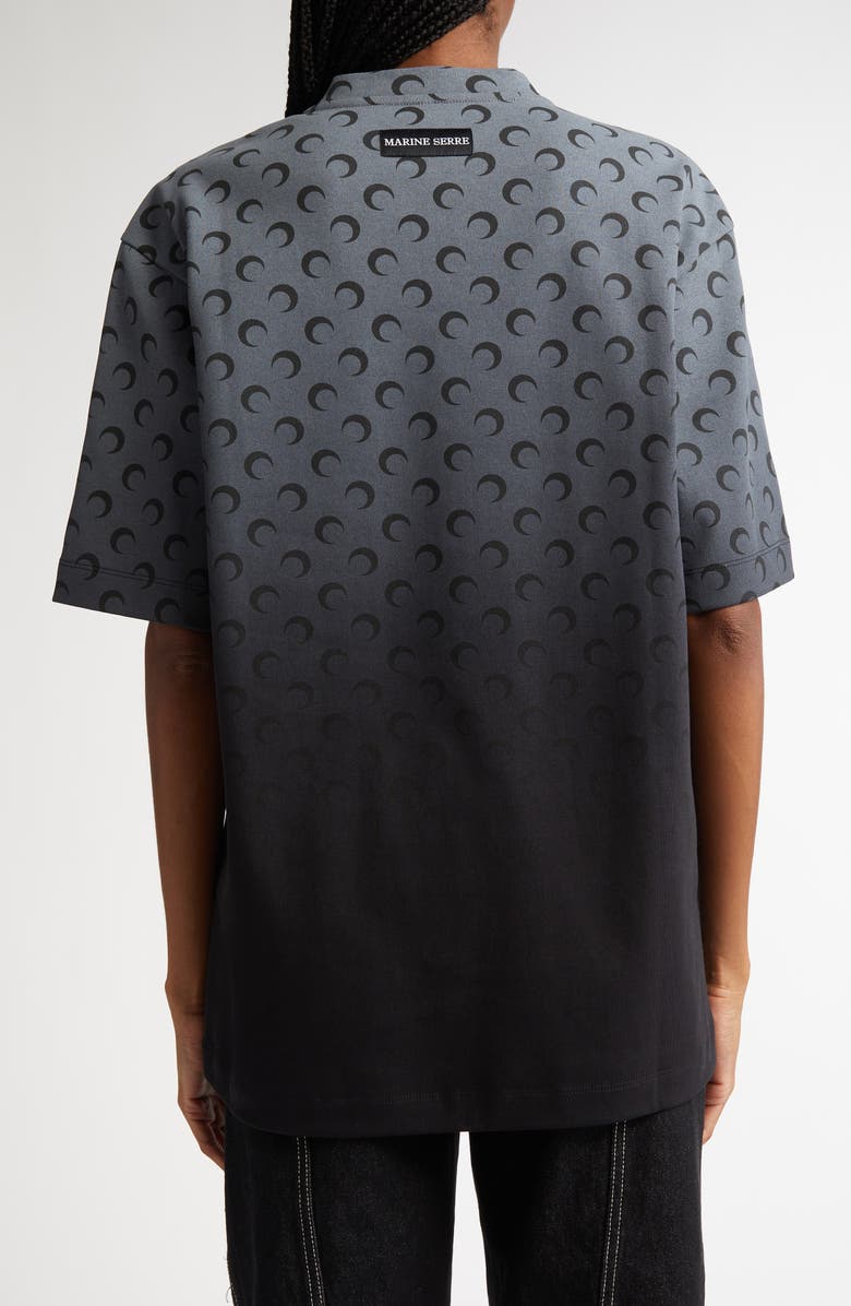 Marine Serre Moon Print Ombré Cotton T-Shirt, Alternate, color, 