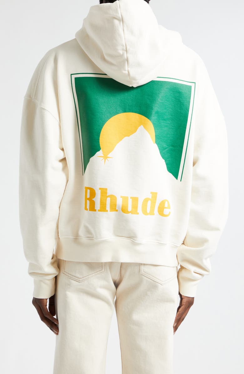 Rhude Moonlight Logo Graphic Hoodie, Alternate, color,