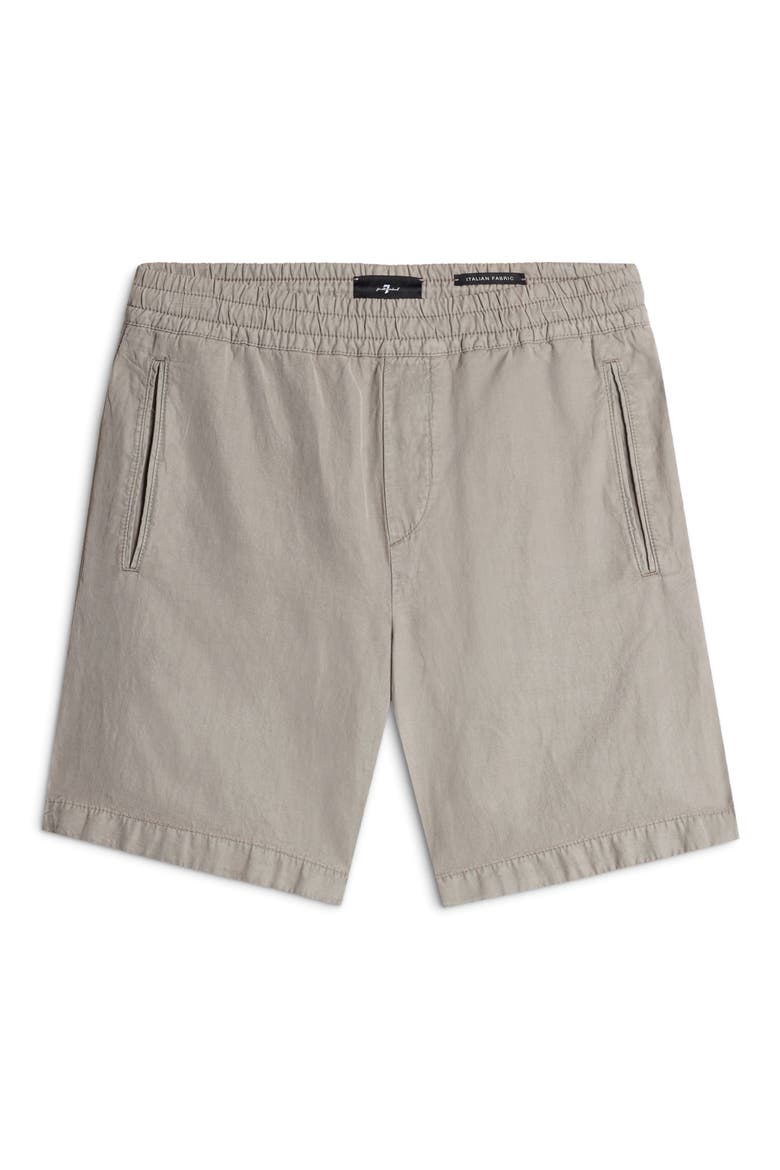 Pull-On Cotton Blend Shorts, Alternate, color, SAGE