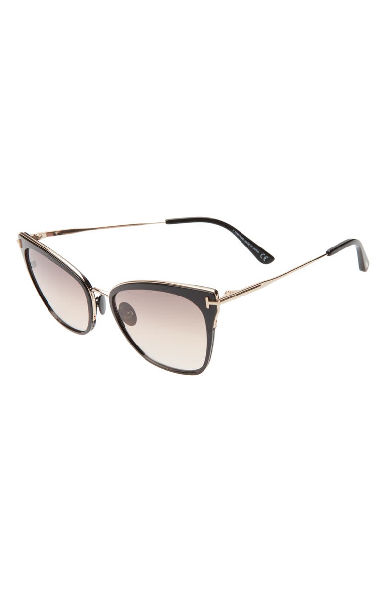 TOM FORD Faryn 56mm Cat Eye Sunglasses, Alternate, color,