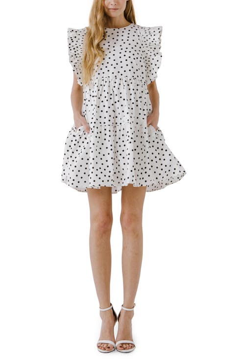 Dot Print Minidress