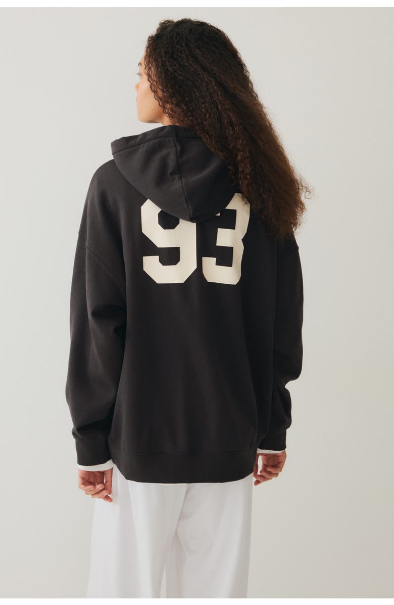 H&M Oversized Hoodie, Alternate, color, Black