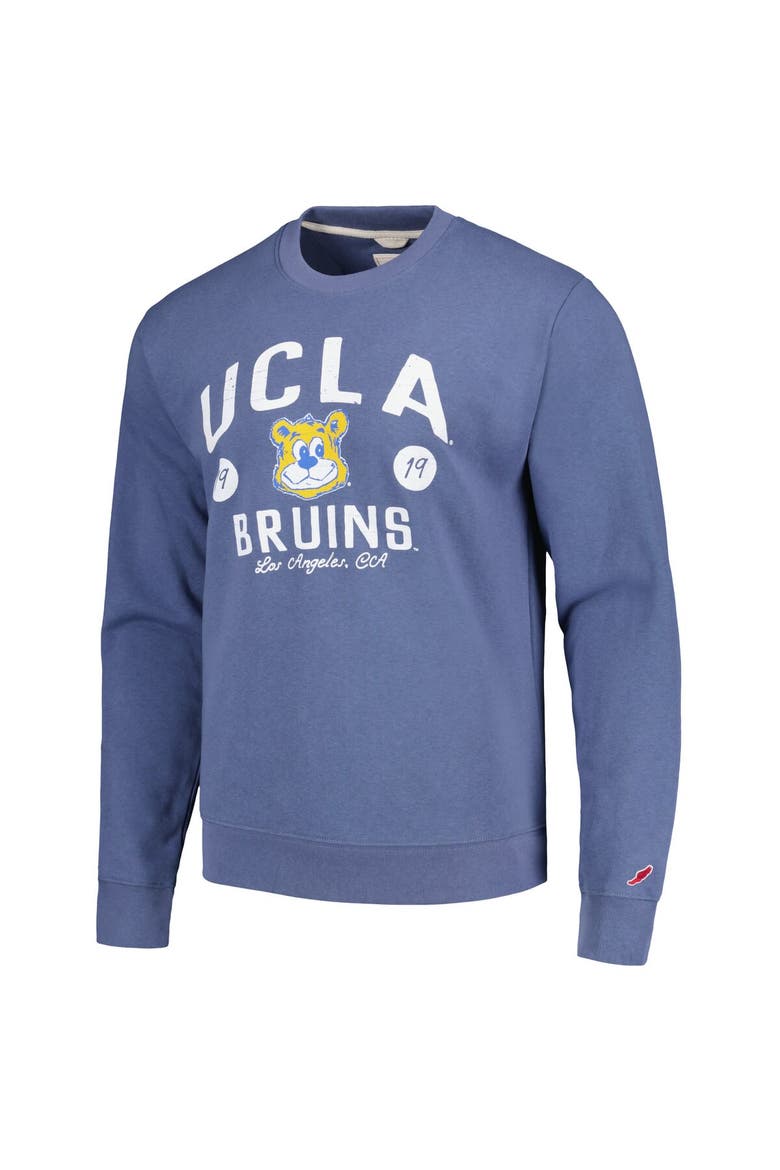 Men's League Collegiate Wear Heather Navy UCLA Bruins Bendy Arch Essential Pullover Sweatshirt, Alternate, color, Navy
