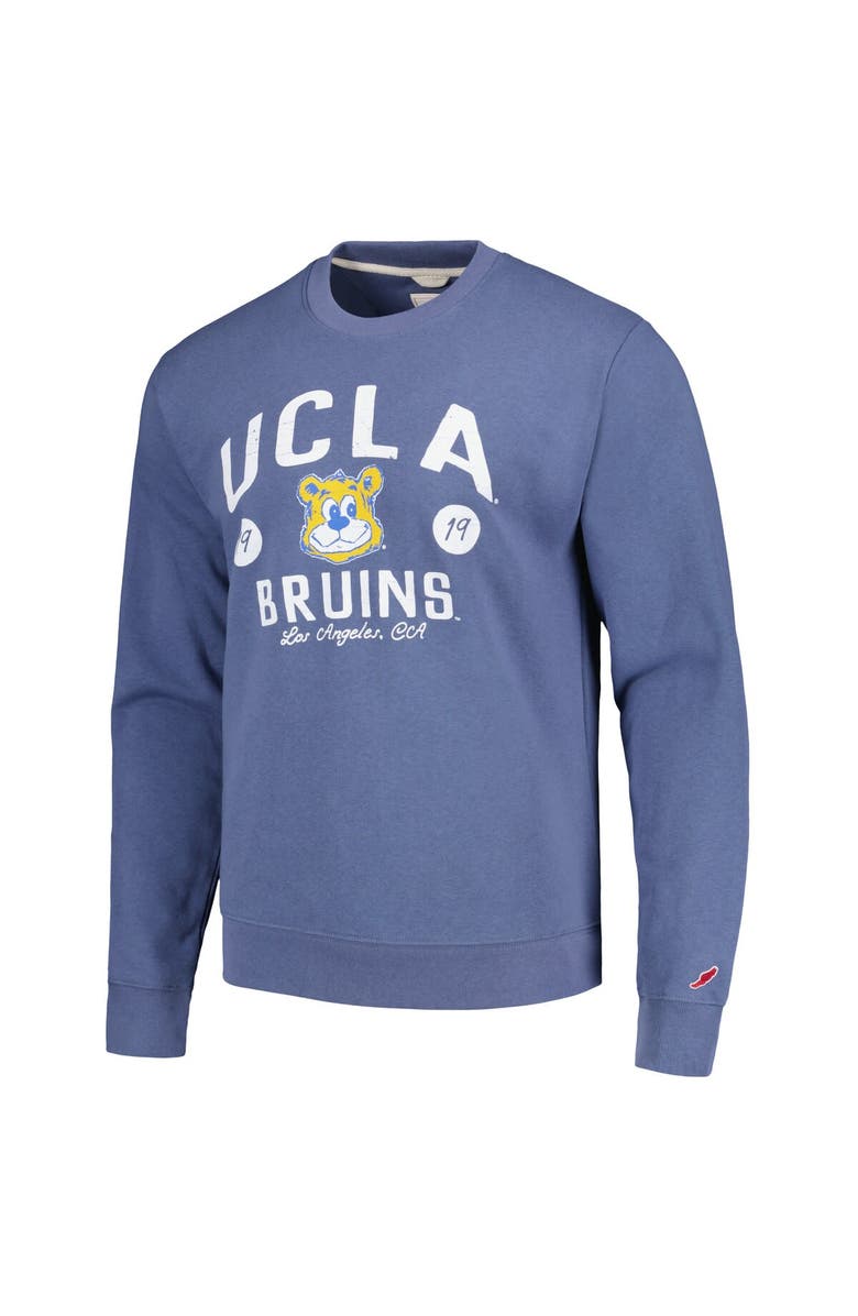 LEAGUE COLLEGIATE WEAR Men's League Collegiate Wear Heather Navy UCLA Bruins Bendy Arch Essential Pullover Sweatshirt, Alternate, color, Navy