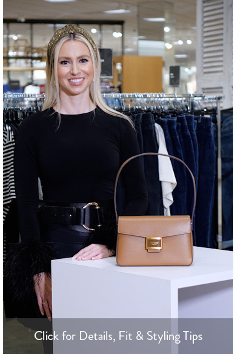 medium katy leather shoulder bag video