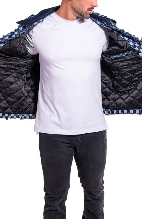 Maceoo Ascension 0012 Lined Denim Jacket In Blue
