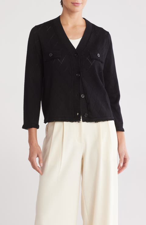 Diamond Jacquard Cardigan
