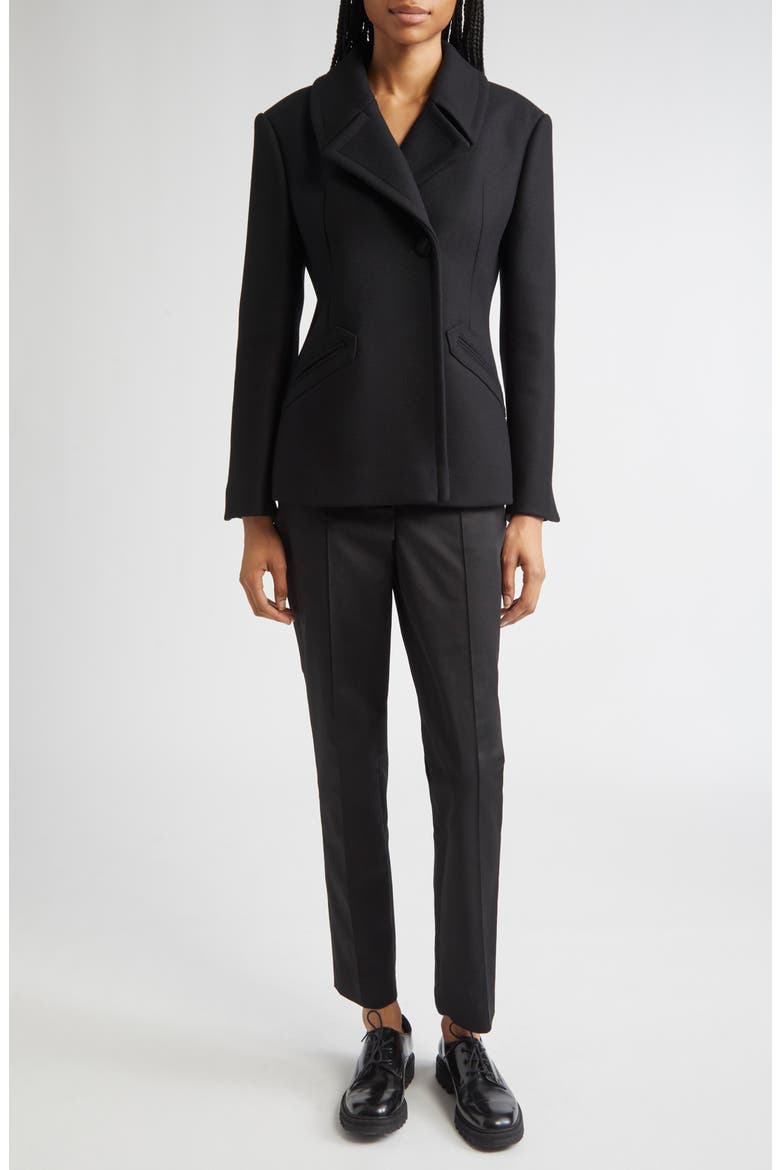 Jesse Virgin Wool Blend Jacket, Alternate, color, BLACK