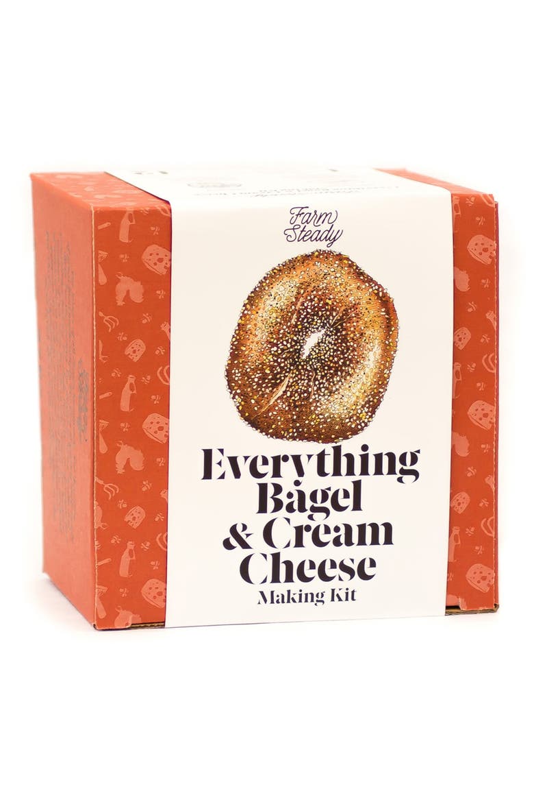 FarmSteady Bagel & Cream Cheese Making Kit, Main, color, BROWN