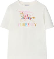 Burberry Girls' Multicolour Knight Cotton T-shirt