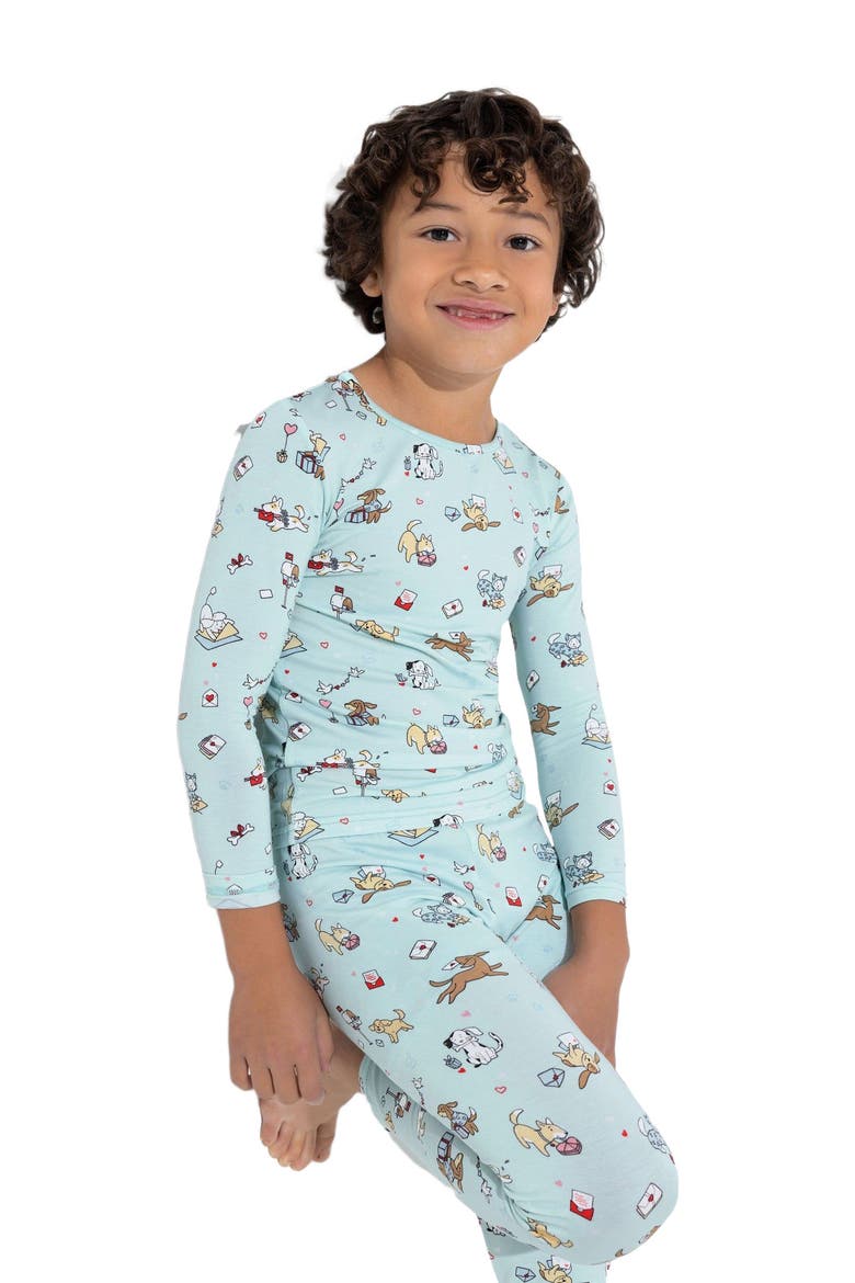 Kids' Puppy Love Set of 2 Piece Pajamas, Alternate, color, Puppy Love