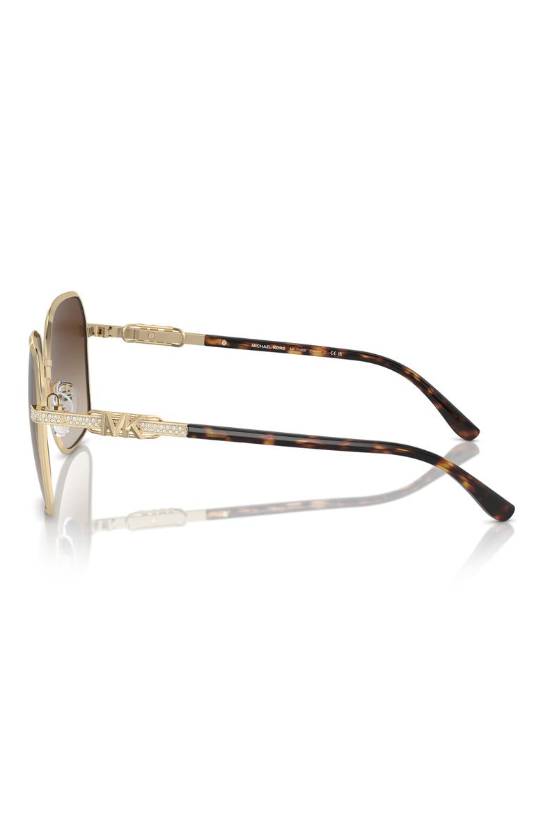 Cadiz 58mm Gradient Square Sunglasses, Alternate, color, BROWN GRADIENT