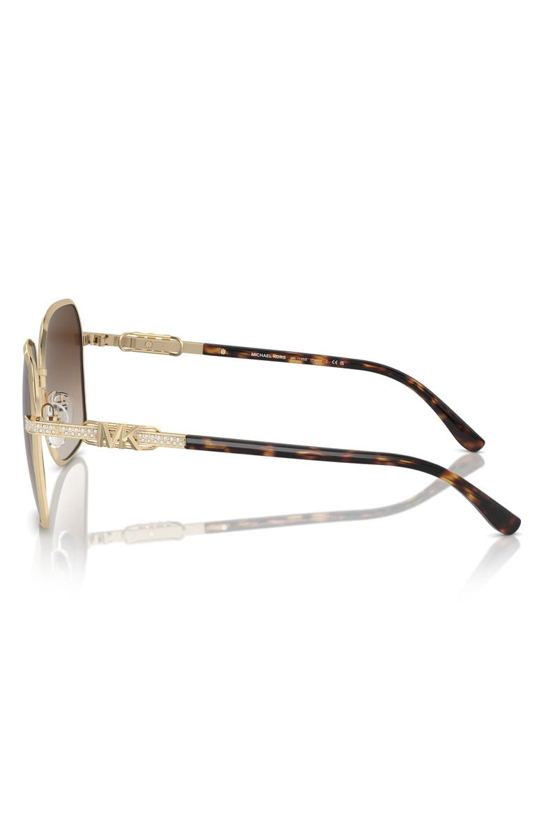 Michael Kors Cadiz 58mm Gradient Square Sunglasses, Alternate, color, Brown Gradient