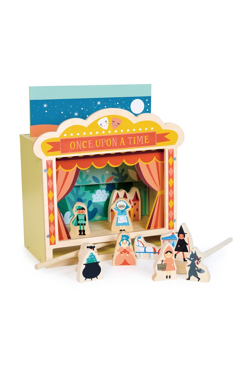 Wooden Tabletop Theatre, Alternate, color, Multi-color