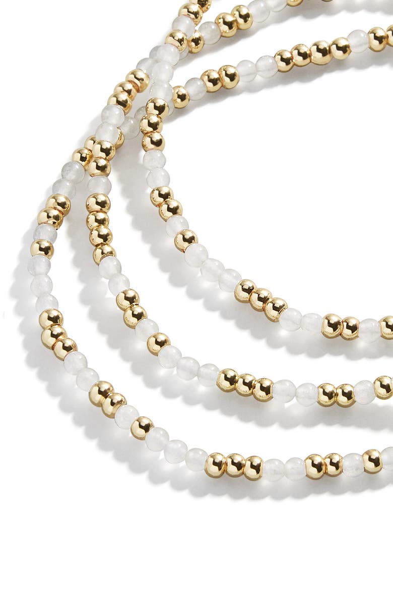 BaubleBar Sadie Set of 3 Semiprecious Bead Stretch Bracelets, Alternate, color, 