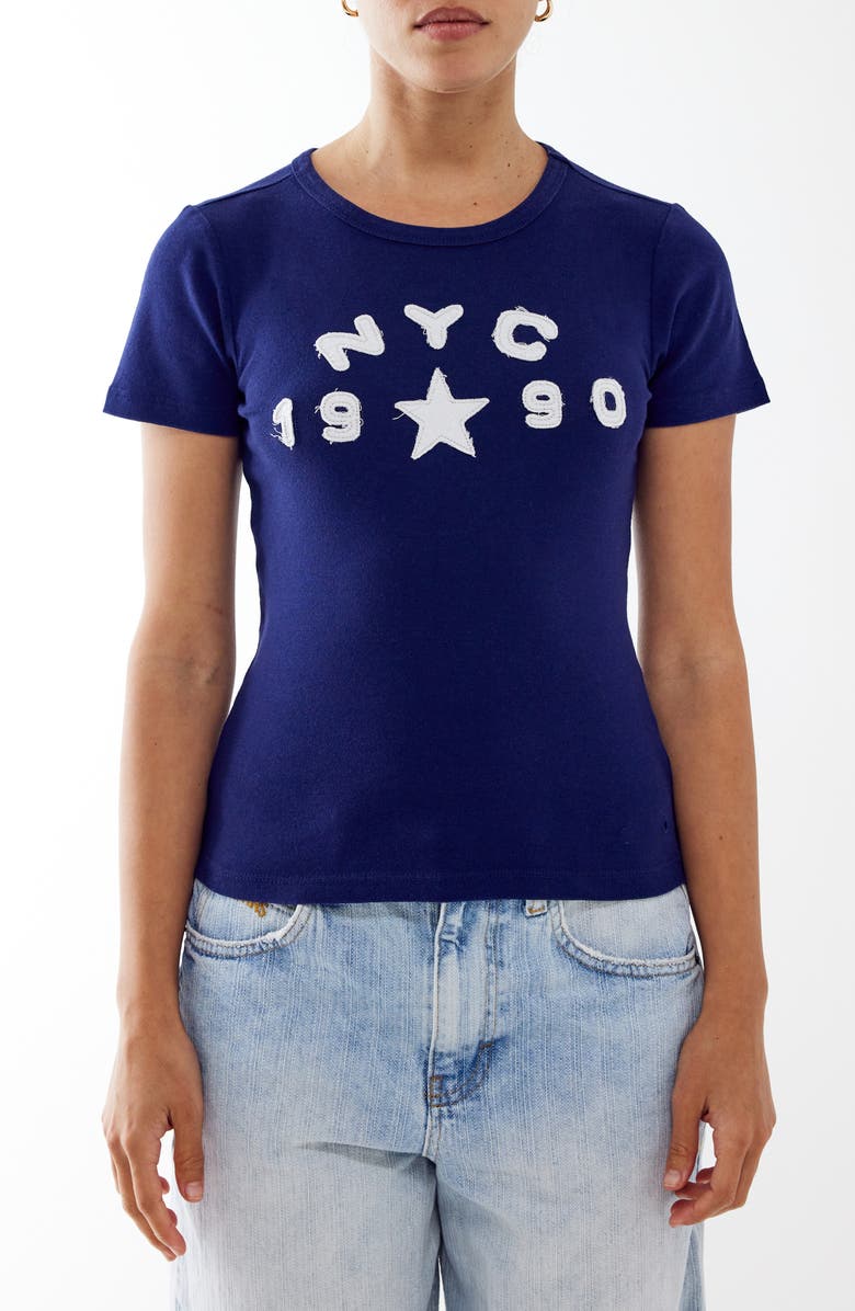 BDG Urban Outfitters NYC 1990 Appliqué Cotton Graphic Baby Tee