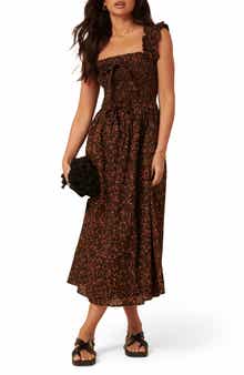 Nobody's Child Christina Floral Organic Cotton Midi Sundress