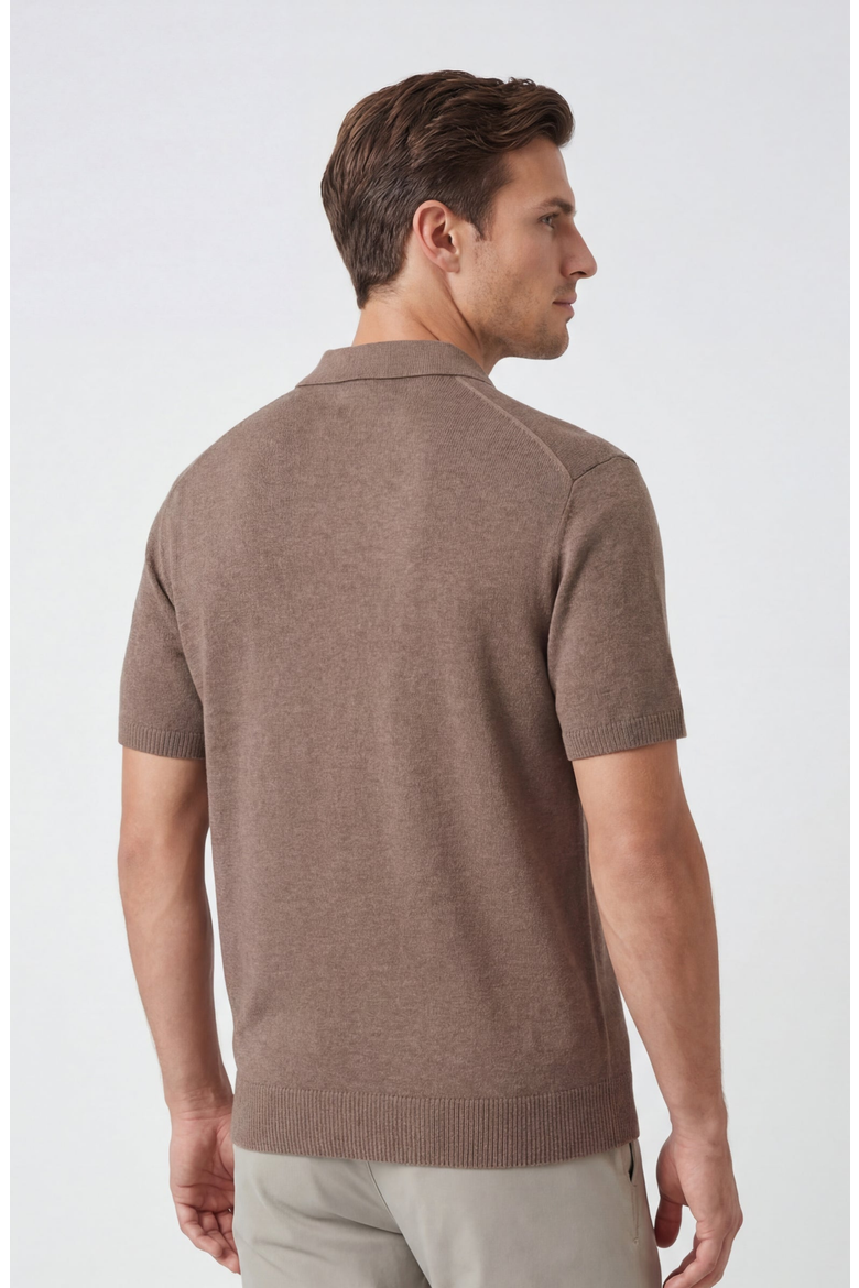Legacy Resort Polo, Alternate, color, Mocha Heather