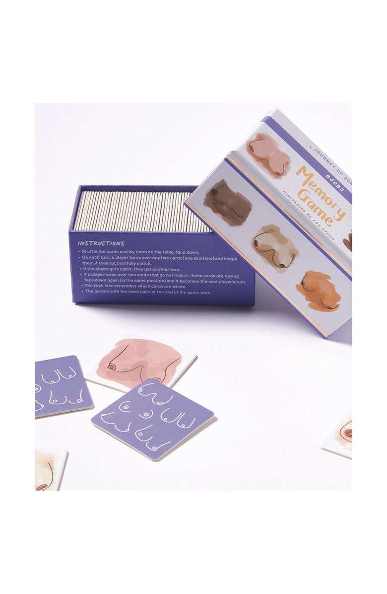 Journey of Something Boobs Memory Game, Stylish Adults Party Game, 30 Cards, Alternate, color, Multicolored