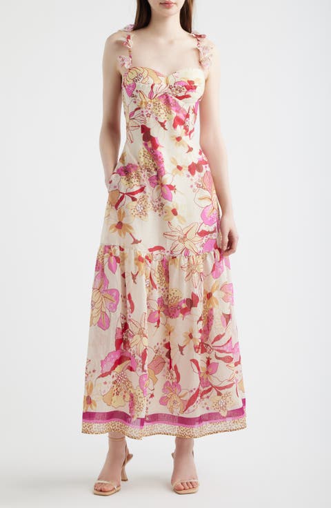 Anisha Tie Strap Maxi Dress