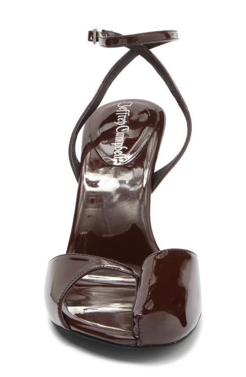 Jeffrey Campbell Fontaine Ankle Strap Sandal In Brown