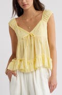 BP. Cap Sleeve Cotton Babydoll Top