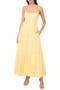 Eyelet Embroidery Flounce Hem Maxi Dress
