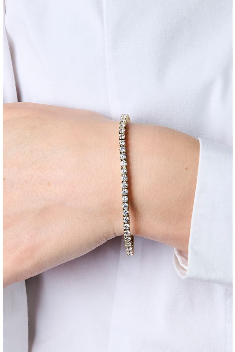 3mm Tennis Bracelet, Alternate, color, Gold