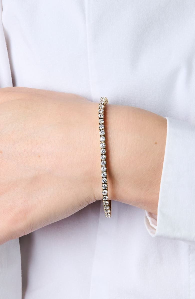 Little Sky Stone 3mm Tennis Bracelet, Alternate, color, Gold