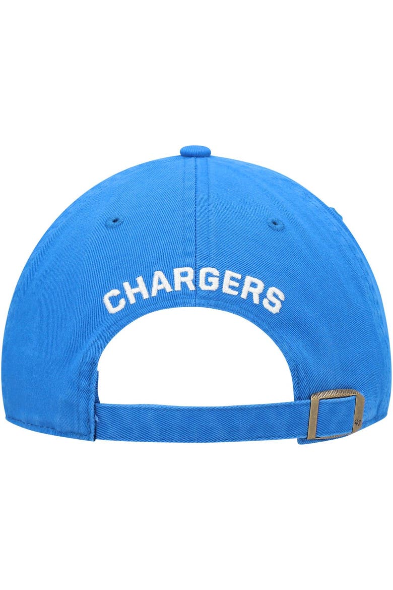 Women's '47 Powder Blue Los Angeles Chargers Finley Clean Up Adjustable Hat, Alternate, color, Powder Blue