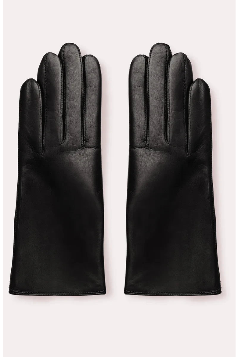 Classic Kelly Leather Cashmere Lined Gloves, Alternate, color, Black