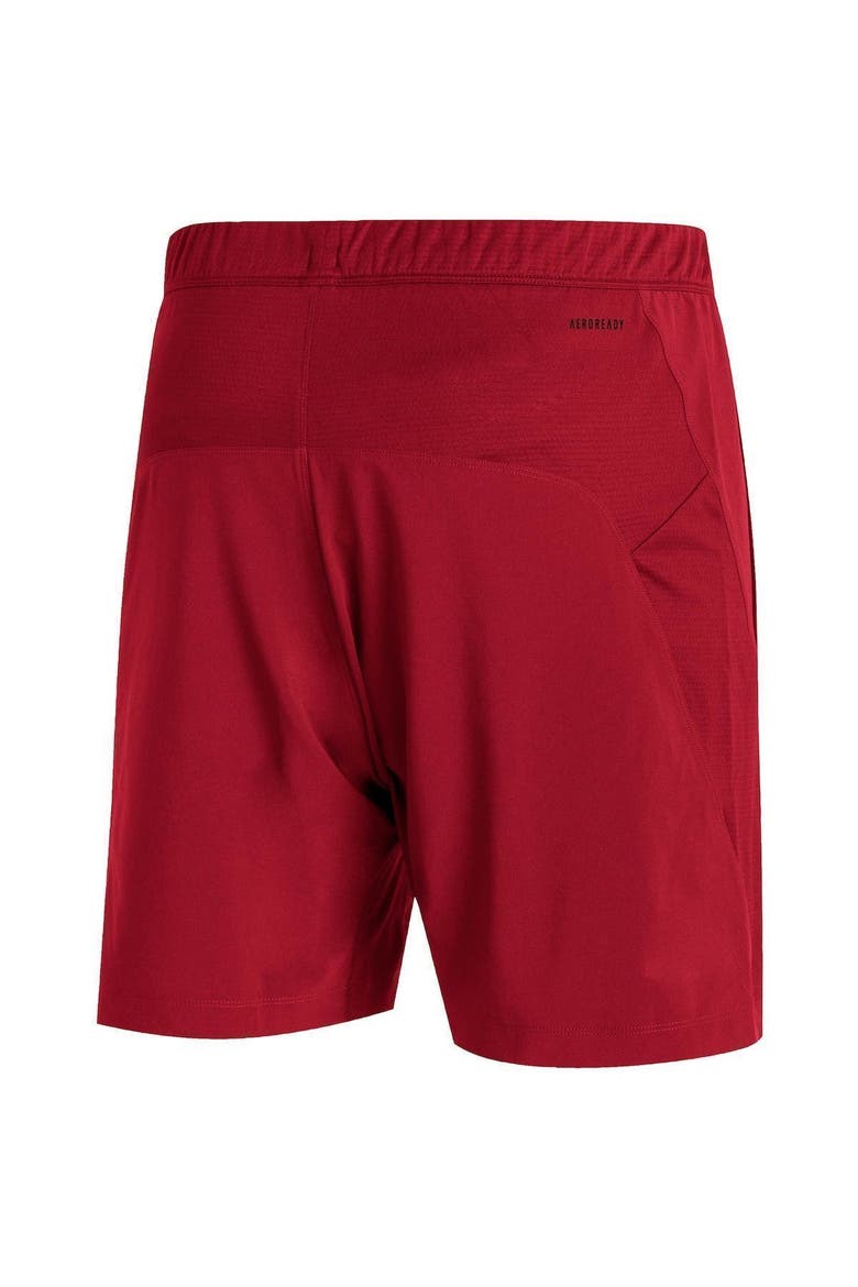 Men's adidas Scarlet Nebraska Huskers 2021 Sideline AEROREADY Training Shorts, Alternate, color, SCARLET