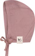 Bebe Bella Girl Knit Bonnet with Strap Tie