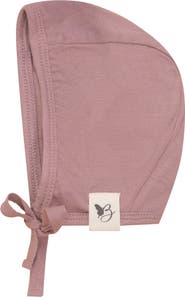 Bebe Bella Girl Knit Bonnet with Strap Tie