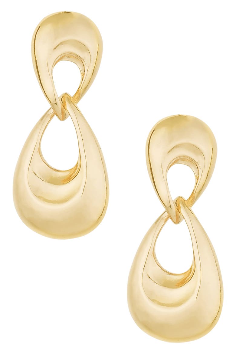 Infinity Drop Earrings, Main, color, GOLD