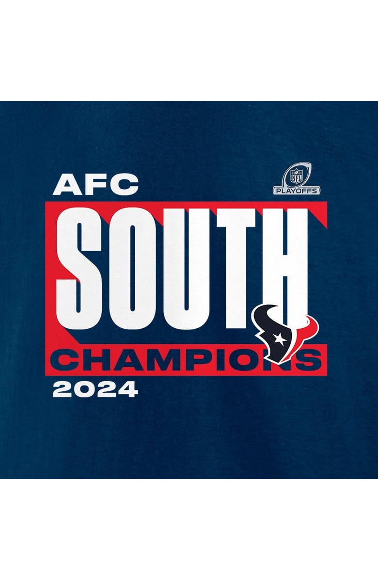 FANATICS Men's Fanatics  Navy Houston Texans 2024 AFC South Division Champions Conquer T-Shirt, Alternate, color, 